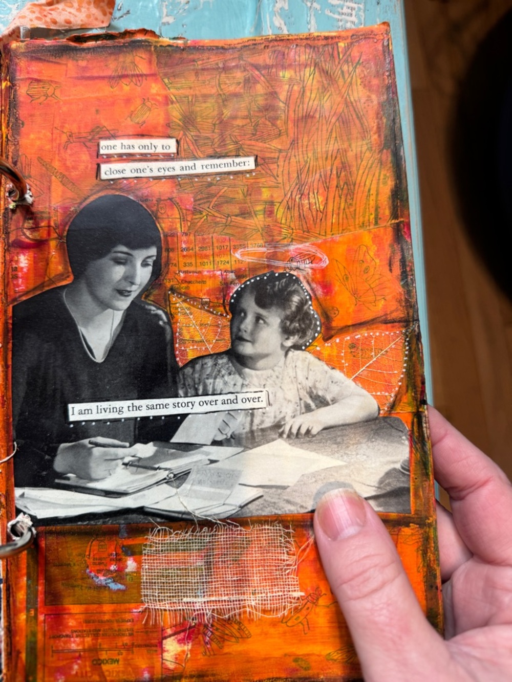 ✨ "Begin Again, again. “ Altered Book | 22-Page Interactive Mixed Media Art - Picture 10 of 15